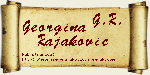 Georgina Rajaković vizit kartica